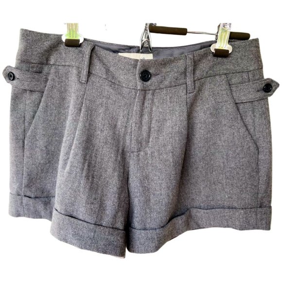 🌸4/$30🌸  NWOT Old Navy Lined Herringbone Wool Trouser Shorts - Picture 1 of 16